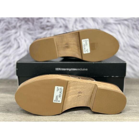 Aqua Women's Croc Embossed Clogs - Cocoa 7B - Picture 4 of 5